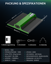 Load image into Gallery viewer, ViparSpectra® Updated P600 100W Full Spectrum Dimmable led Grow Light Cover 2x2ft