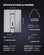 Load image into Gallery viewer, ViparSpectra ® Lens Design XS1500 Pro 150W LED Grow Light
