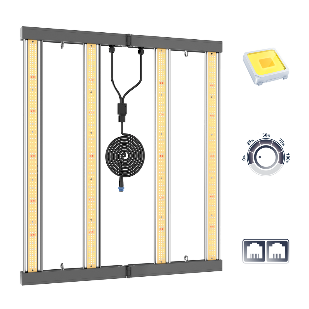 ViparSpectra 2024 KS3000E 320W LED Grow Light with Dimming Daisy Chain Function fit 90*90CM grow tent