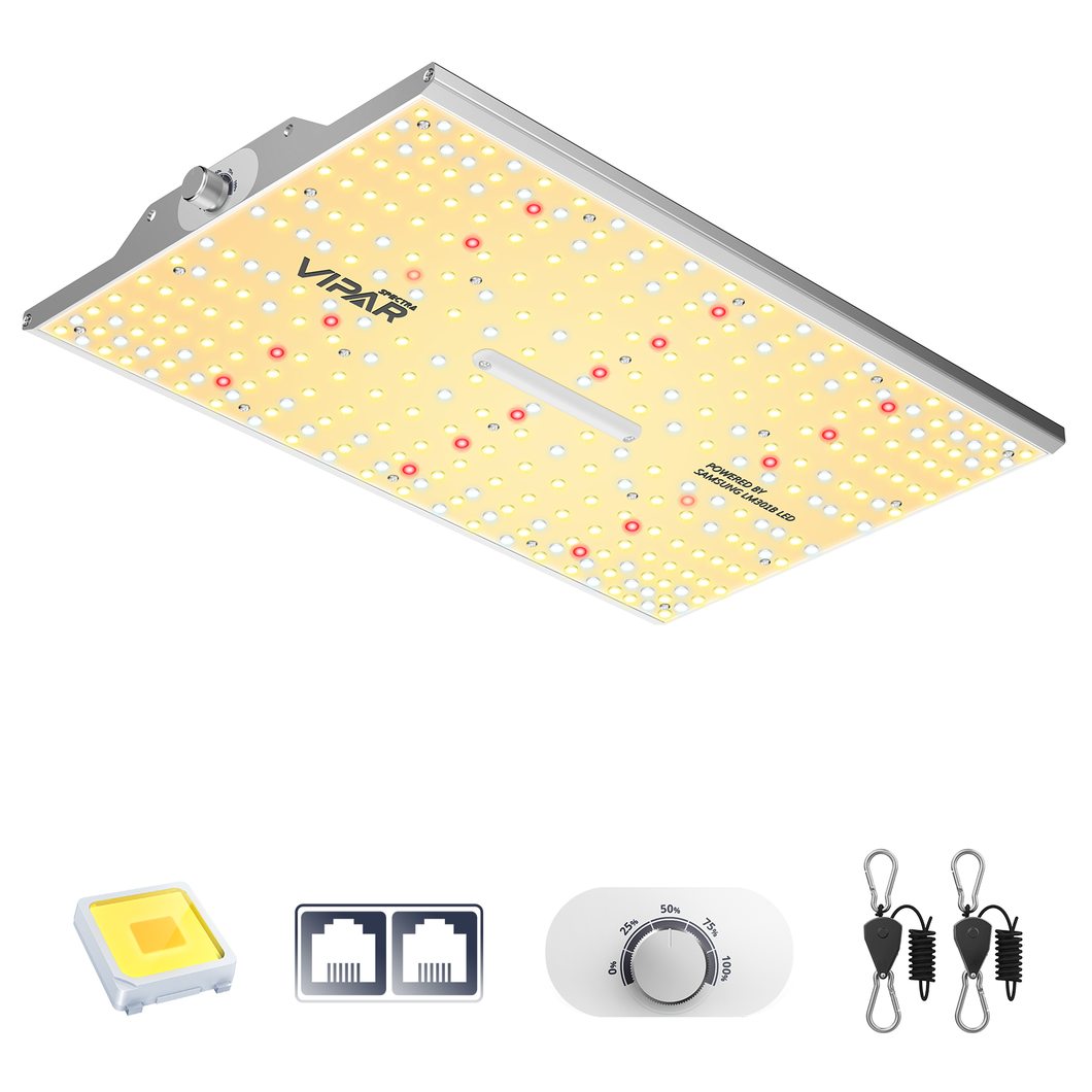 ViparSpectra® XS1500 Full Spectrum 150W Dimmable  Daisy Chain Led Grow Light Built with Samsung LM301B Diodes & Mean Well Driver